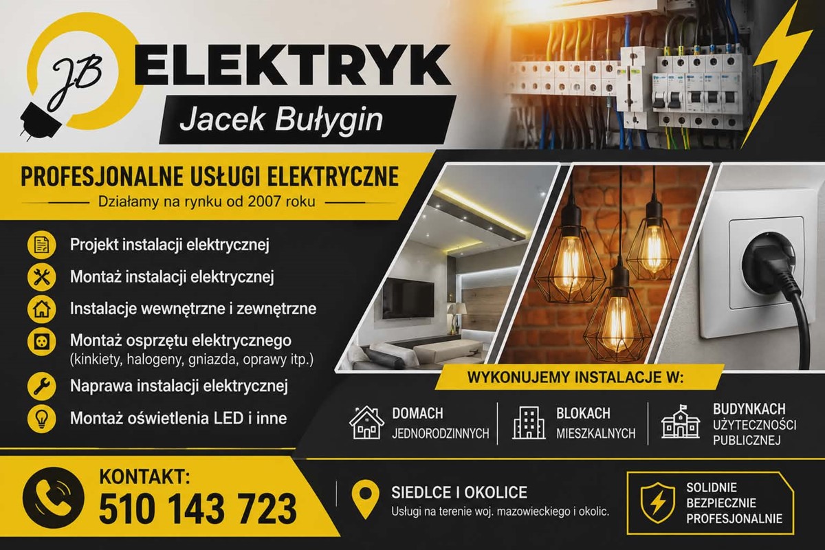 Elektryk. Usługi elektryczne